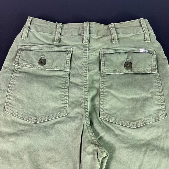 Mother Pants Women 26x24* High Rise Private Green Patch Pocket Ankle Fray Tag 24 - Picture 9 of 16